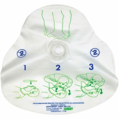 Safecross CPR Face Shield - 1 / Unit  