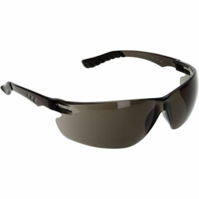 PIP Firebird Safety Glasses - One Size - Rubber - Smoke - Smoke Lens - Rimless, Lightweight, Frameless, Comfortable, Secure Fit, Tinted Lens - 144 / Case  