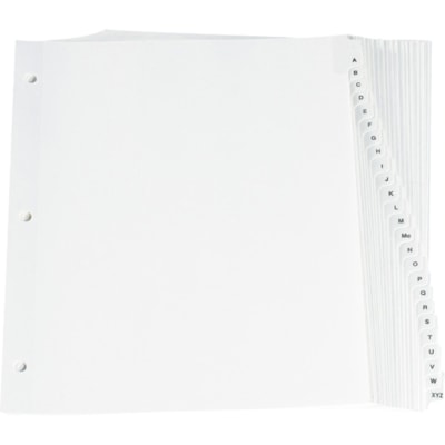 OXFORD TAB DIVIDERS  A-Z  WHT  