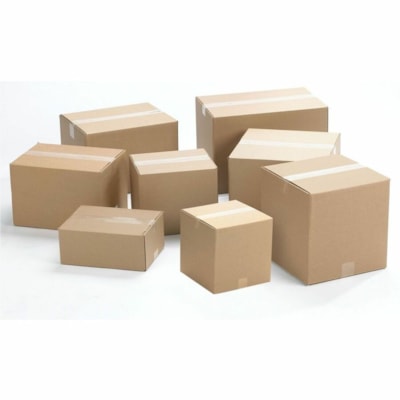 Crownhill - Boîte d'expédition RSC12X12X6 - 32 ECT - Empilable - Kraft - Pour Stockage, Expédition, Paquets  