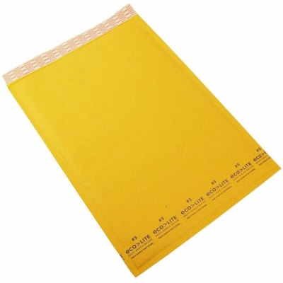Polyair Ecolite Mailer - Bubble/Shipping - #5 - 10 1/2" (266.70 mm) Width x 16" (406.40 mm) Length - Self Adhesive - Kraft - Kraft Paper - 100 / Case EXT SIZE  10-1/2" X 16"  INTER SELF SEAL