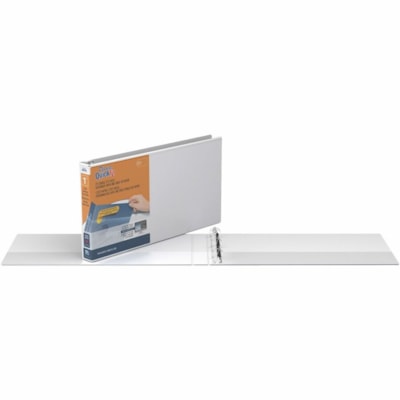 QuickFit - Reliure à anneaux 95010L - 1 po (25,40 mm) Capcité du classeur - format légal - format 8 1/2 po (215,90 mm) x 14 po (355,60 mm) - 200 Capacité en feuilles - 3 x 1 po (25,40 mm) Ring(s) - Fastener(s) : Anneau rond - Pocket(s) : À l'intérieur avant et arri&e HEAVY-DUTY COMMERCIAL GRADE CO 