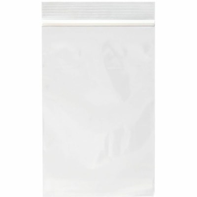 Crownhill - Sac de transport 5X7ZIP - largeur de 5 po (127 mm) x longueur de 7 po (177,80 mm) x épaisseur de 2 mil (51 Micron) - Fermeture éclair Fermenture - Transparent - Plastique - 100 / emballage PK 100 