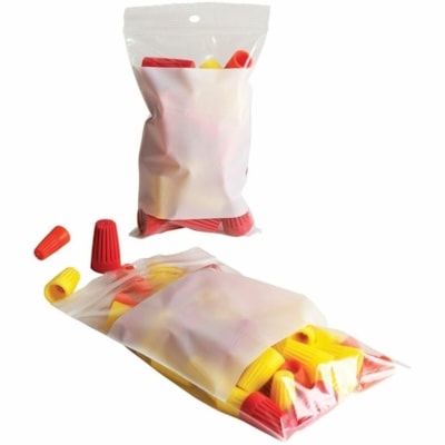 Crownhill - Sac de transport 80810 - largeur de 8 po (203,20 mm) x épaisseur de 2 mil (51 Micron) - Fermeture éclair Fermenture - Transparent - Plastique - 100 / emballage SURFACE MARQUABLE 100/EMB FERMET. PAR GLISSIÈRE&PRESSION