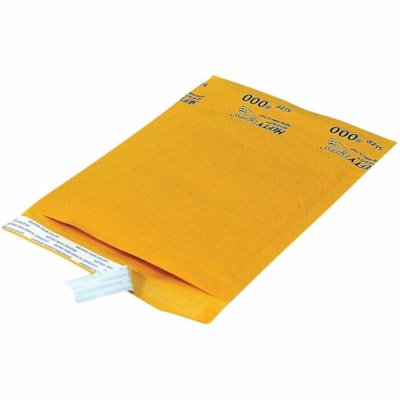 Crownhill Ecolite Envelope - Bubble/Shipping - #000 - 4" (101.60 mm) Width x 8" (203.20 mm) Length - Self-sealing - 25 / Box INTERNAL DIM: 4 1/4''X7 1/8" EXTERNAL DIM: 5"X7 5/8"