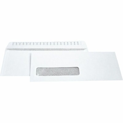 Supremex Envelope - Business - #10 - 4 1/8" (104.65 mm) Width x 9 1/2" (241.30 mm) Length - 24 lb (10886.22 g) - Peel & Seal - White Wove - Paper - 500 / Box 24LB WHITE WOVE  ARTLINE  WDW 500/BX