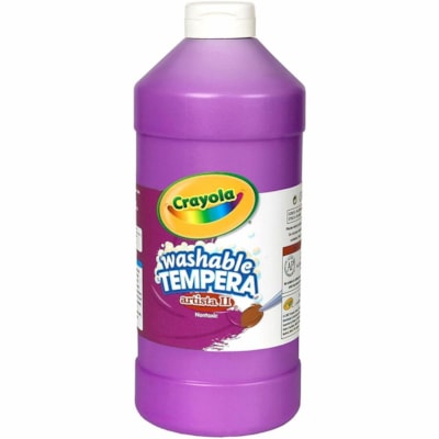 Crayola Washable Tempera Paint 946 ml, Violet - Liquid - Violet - 946 mL - Washable WASHABLE 