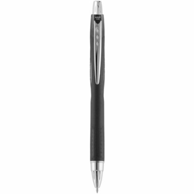 uniball(tm) Jetstream RT Ballpoint Pen - 1 mm (0.04") Medium, Bold Pen Point - Refillable - Retractable - Black Ink - Black Barrel - 1 Unit BOLD TIP 