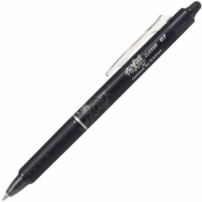 FriXion Ball Clicker Gel Pen - 0.7 mm (0.03") Fine Pen Point - Retractable - Erasable - Black Ink - Gel-based - Stainless Steel Tip ERASABLE RETRACTABLE 0.7MM BLACK