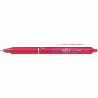 FriXion Ball Clicker 0.7 - Gel Ink Rollerball pen - Pink - Medium Tip - 0.7 mm (0.03") Medium Pen Point - Refillable - Retractable - Erasable - Purple Ink - Thermosensitive Gel Ink ERASABLE RETRACTABLE 0.7MM PURPLE
