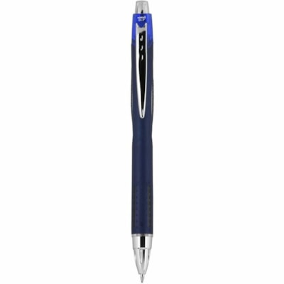 uniball(tm) Jetstream RT Ballpoint Pen - 0.7 mm (0.03") Fine Pen Point - Retractable - Black Ink - Oil Based - Blue, Translucent Barrel - 1 / Unit FINE 