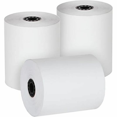 Mcdermid Paper Converters Receipt Paper - 3 1/8" (79.38 mm) x 200 ft (60.96 m) - BPA Free, Phenol-free - White - 50 / Carton 50/CRT 