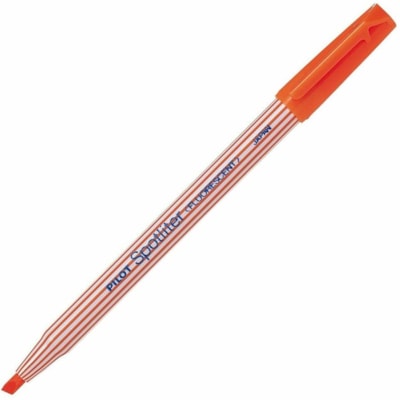 Spotliter Highlighter - Chisel Marker Point - Orange Ink FINE WEDGE-SHAPED POINT FLUORESCENT
