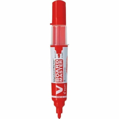 BeGreen V Board Master Dry Erase Marker - Bullet Marker Point - Refillable - Orange Ink - Liquid - Translucent Barrel - 1 / Each BULLET TIP  REFILLABLE DRY ERASE  ORANGE