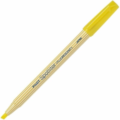 Spotliter - Surligneur SWSL-YE - Pointe biseautée Pointe de marqueur - Ink Jaune - Polyester Pointe FINE POINTE BISEAUTÉE COULEUR FLUORESCENTE  PILOT