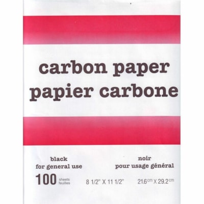 Form-Mate Carbon Paper - 8.50" (215.90 mm) x 11.50" (292.10 mm) - Black - 100 / Pack ALL PURPOSE COATED BACK PRE- VENTS CURLING FORM-MATE