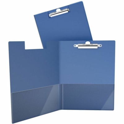 Davis Group Essential Clipboard - Alligator Clip - Blue - 1 / Unit CLEAR INTERIOR POCKETS COMMERCIAL GRADE QUALITY