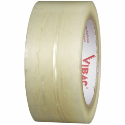 Vibac - Ruban d'emballage transparent de qualité industrielle - longueur de 109,4 vg (100 m) x largeur de 1,89 po (48 mm) x épaisseur de 1,80 mil (0,05 mm) - clair - 1,16 mil (0,03 mm) - BOPP Endos - Caoutchouc Adhésif - Handheld Dsitributeur - Pour Industriel, Carton, Raccordem QUALITÉ INDUSTRIELLE  1 8 MIL EMBALLAGE DE 6