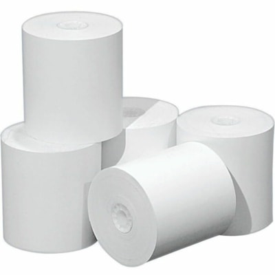 Mcdermid Paper Converters Printable Paper - 3" (76.20 mm) x 230 ft (70.10 m) - 55 g/m² Grammage - BPA Free, Durable - White 50/CT 