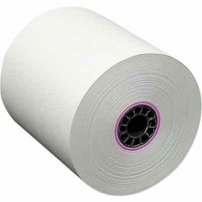 Mcdermid Paper Converters Bond Paper - 1 3/4" x 165 ft - 14.20 lb Basis Weight - Single Ply - White - 12 Roll BOND PAPER 2-3/4" DIAMETER 