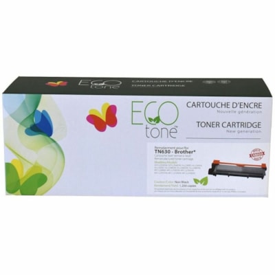 Ecotone Remanufactured Standard Yield Laser Toner Cartridge TN630 - Black - 1 Each - 1200 copies 1200 PAGE YIELD GTTN630