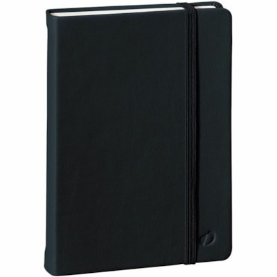 Quo Vadis Notebook - Habana Black A6 4"x6" (10x15cm) - A6 - 4" (101.60 mm) x 6" (152.40 mm) Sheet Size - Black Cover - Elastic Closure, Hard Cover, Bookmark, Storage Pouch HABANA COVER BLACK