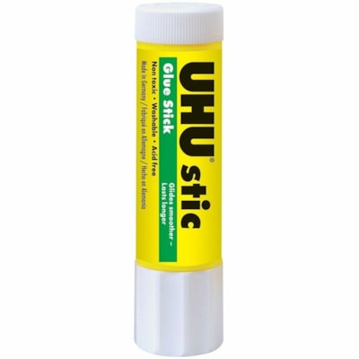 UHU Glue Stick - 1.41 oz (40 g) - 1 / Unit - Clear WHITE  DRIES CLEAR 