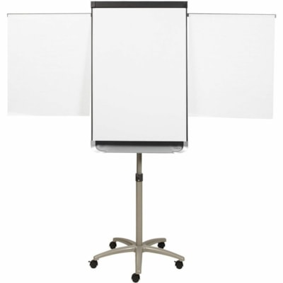 Quartet - Chevalet de conférence mélaminé Prestige 2 - Surface Blanc - Frame Graphite Aluminium - Magnétique - Magnétique, Anti-taches, Ant-tache, Résistant aux rayures, Eraser - 1 Unité  