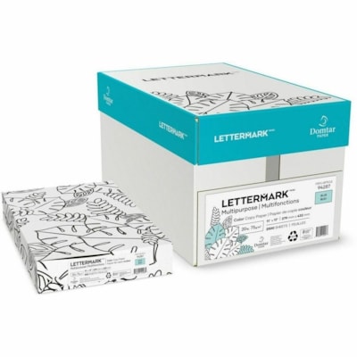 Lettermark Multipurpose Paper - 11" (279.40 mm) x 17" (431.80 mm) - 20 lb (9071.85 g) Basis Weight - 75 g/m² Grammage - Smooth - Sustainable Forestry Initiative (SFI) - Acid-free, Chlorine-free - Blue - 2500 Sheets - 500 Sheets per Ream - 2500 / Carton 20LB LEDGER ACID FREE LASER 30% PCF SFI CERTIFIED