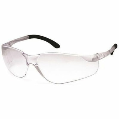 SenTec Safety Glasses - Recommended for: Eye - Ultraviolet Protection - Rubber, Polycarbonate - Translucent - Clear Lens - Wraparound Design, Lightweight, Rugged, Durable, Comfortable, Impact Resistant, Scratch Resistant - 12 / Box LENS  90801 CSA  RUBBERIZED TEMPLE TIPS