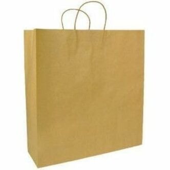 Gunther Mele - Sacs en papier, papier kraft brun, 16 po x 6 po x 19 po, carton de 200 - largeur de 16 po (406,40 mm) x profondeur de 6 po (152,40 mm) - Kraft, Marron - Papier Kraft - Courses - Recyclé - 200 / Carton SAVILLE  16" X 6" X 19" 