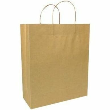 Gunther Mele - Sac d'achats 23131512 - largeur de 13 po (330,20 mm) x profondeur de 6 po (152,40 mm) - Brun kraft - Papier Kraft - Courses - 250 / Unité CELEBRITY  13" X 6" X 15" 