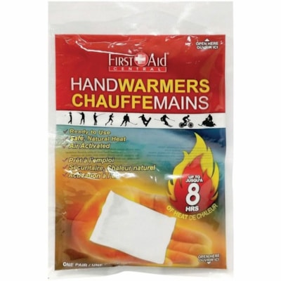 First aid central Hand Warmer - 2 / Pack - Ready to Use, Safe, Non-toxic, Odorless, Disposable, Air Activated NON TOXIC LASTS FOR UP TO 8 HOURS