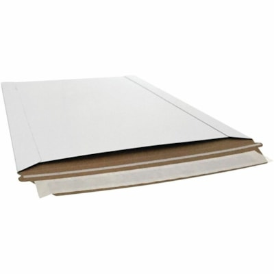 EDGE Mailer - 10 1/2" (266.70 mm) Width x 12 3/4" (323.85 mm) Length - Peel & Seal - White - 250 / Box 14PT PEEL AND SEAL 250/BX 