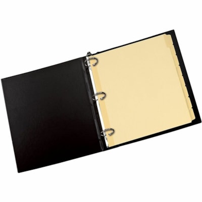 Earthwise Tab Divider - Blank Tab(s) - 8 Tab(s)/Set - 8.50" (215.90 mm) Divider Width x 11" (279.40 mm) Divider Length - 3 Hole Punched - Buff Paper Stock Divider - Buff Plastic Tab(s) - Recycled - Reinforced Tab, Rip Proof, Acid-free, Reinforced Edges, Writable, Tear Resistant, Die-cut - 1 Unit WRITE-ON TABS 8 TABS 1 SET PER PACK