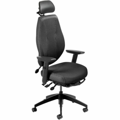 ergoCentric - Chaise airCentric - Mousse, Tissu Seat Material - Back Color Noir - Maille Back Material - Frame Color Noir - 5 branches Base - Accoudoir TALL SIZE 