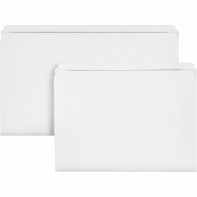 Pendaflex Straight Tab Cut Letter Interior File Folder - 8 1/2" x 11" - Paper Stock - Ivory - 100 / Box STRAIGHT CUT TO USE INSIDE HANGING FOLDER 10% PCW