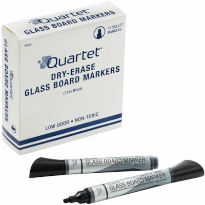 Quartet Premium Dry Erase Marker - Bullet Marker Point - Black Ink QUARTET PREMIUM MARKER 