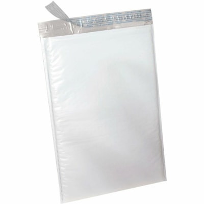 Polyair Mailer - Bubble/Shipping - #3 - 8 1/2" (215.90 mm) Width x 14 1/2" (368.30 mm) Length - Hot Melt Self-Seal - White - Poly, Polyethylene - 100 / Case 8.25X13.5" 100/CASE SELF SEAL