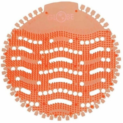 Globe - Écran d'urinoir 3250O - Dures jusqu'à 30 Jours - Anti-éclaboussures, Neutralisant d'odeur, Désodorisant, Souple, Translucide - Orange - 1 ORANGE MANGO 