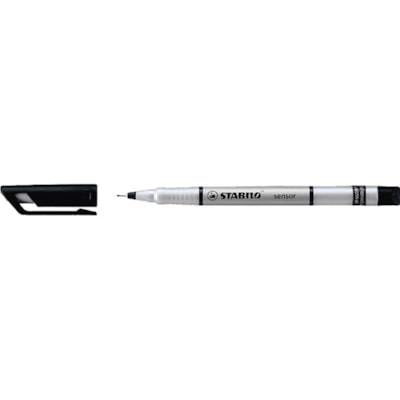 Schwan-STABILO - Stylo-feutre Sensor, noir, pointe fine de 0,3 mm - 0,8 mm (0,03 po) Pointe de stylo - Ink Noir - Encre à base d'eau - 10 / emballage LARGEUR DU TRAIT : 0.3MM 
