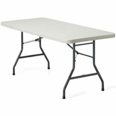 Table pliante LiteLift II MVLFRT60 Offices To Go - Gris Rectangulaire Dessus - Relief Quatre pieds, Charbon, Revêtement époxy Base - 4 Pattes - 60 po (1524 mm) Largeur de la table x 30 po (762 mm) Profondeur du plateau - 29,2 po (741,68 mm) Hauteur - Polypropylène Matériel sup&e PLATEAU BLANC PERLE  PATTES NOIRES  30X60X29  POLY DURABLE