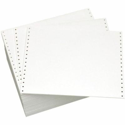 Domtar Continuous Forms - 92 Brightness - 8 1/2" (215.90 mm) x 11" (279.40 mm) - 16 lb (7257.48 g) Basis Weight - Sustainable Forestry Initiative (SFI) - Plain, Chlorine-free, Acid-free, Break-free, 1-part - White - 4200 Sheets - 4200 / Carton BLANK 4200/CTN