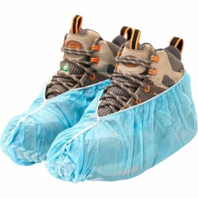 LATOPLAST Polypropylene Shoe Cover, 60 Pair Per Bag - Polypropylene - Blue - Non-skid, Disposable, Durable, Lightweight - 60 Pair 60 PR/BAG POLYPROPYLENE  NO SKID