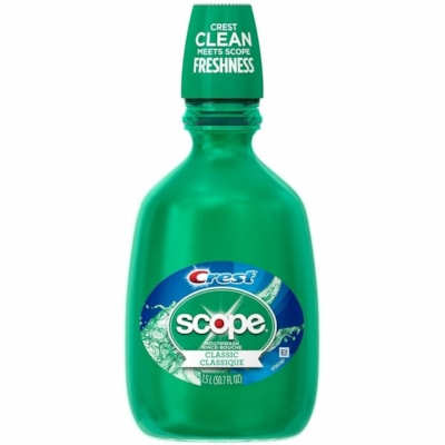 Crest - Rince-bouche Scope - Pour Mauvaise haleine, Rince-bouche - Menthe - 1,50 L Bouteille - 1 / Unité PG # 98446 