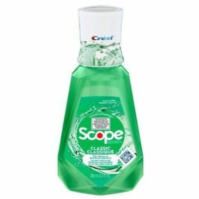 Crest Scope Mouthwash - For Mouthwash, Bad Breath - Mint - 250 mL - 1 / Unit ORIGINAL FORMULA 