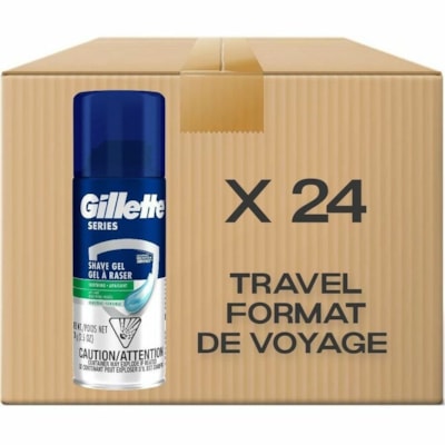 Gel à raser Gillette - Bleu - 24 / Étui SENSITIVE 