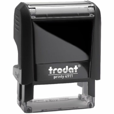 Printy 4911 Self-inking Stamp - Message Stamp - URGENT - 0.56" (14.29 mm) Impression Width x 1.50" (38.10 mm) Impression Length - Red - Rectangle - Recycled - 1 Unit  