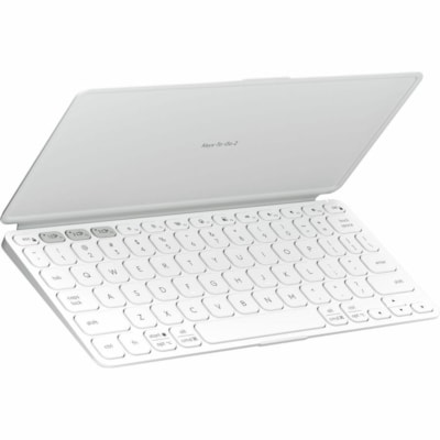 Logitech Keys-To-Go 2 Keyboard - Wireless Connectivity - Bluetooth - Volume Control, Screen Brightness, Media Player, Easy-Switch Hot Key(s) - iOS 17, macOS 14, iPadOS 17, Linux, Android 12, Windows 10, ChromeOS - iPad, iPhone, Apple TV, Notebook - Mac, PC - Scissors Keyswitch - Button Cell Battery   
