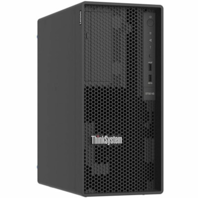 Lenovo ThinkSystem ST50 V3 7DF3A00FNA Tower Server - 1 Xeon E-2456 3.30 GHz - 16 GB RAM - Serial ATA/600 Controller - Intel C266 Chip - 1 Processor Support - 128 GB RAM Support - TruDDR5 - 0, 1, 5 RAID Levels - G200 Up to 16 MB Graphic Card - Gigabit Ethernet - 3 x LFF Bay(s) - 1 x 300 W  
